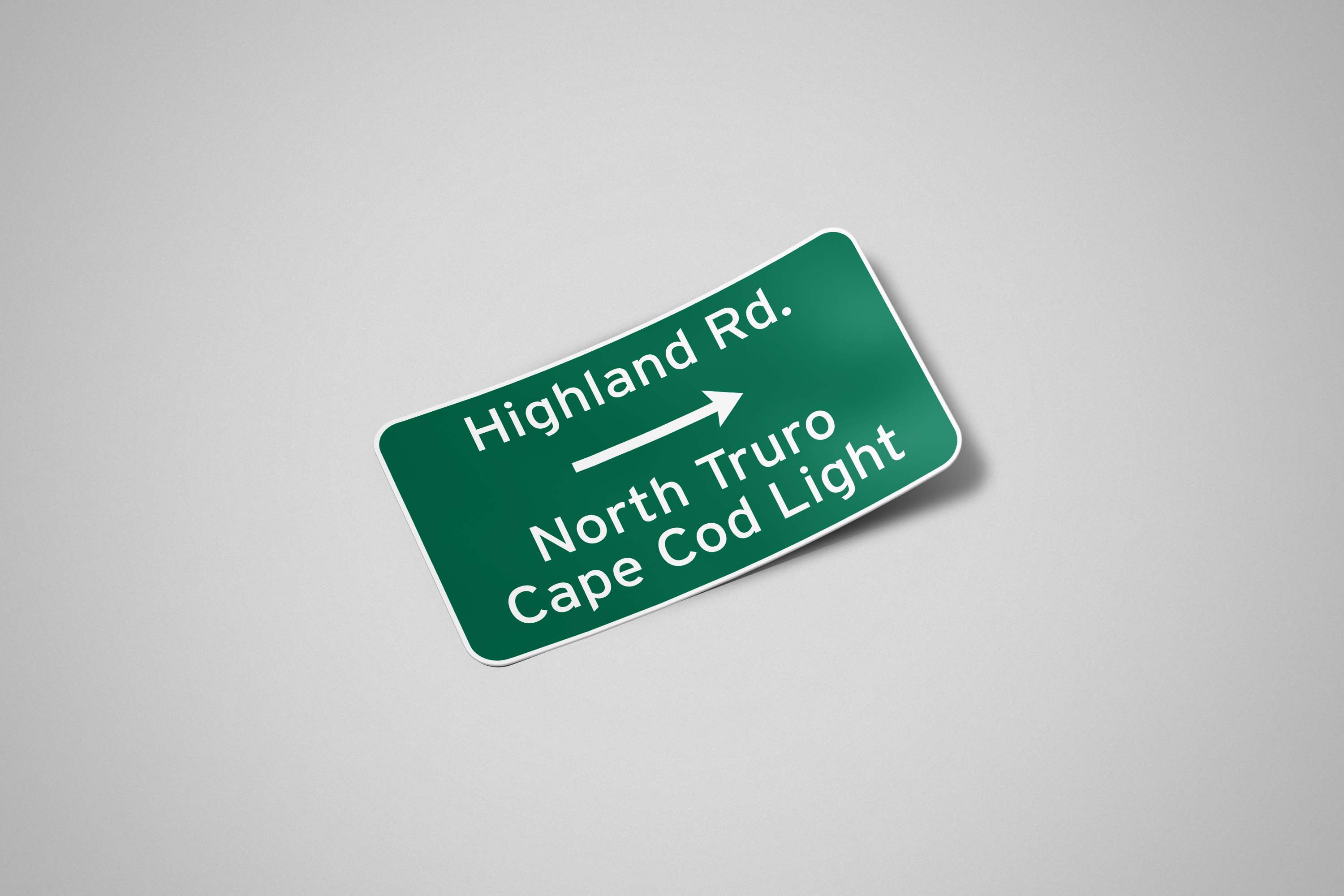 Highland Road Cape Cod Light Sticker
