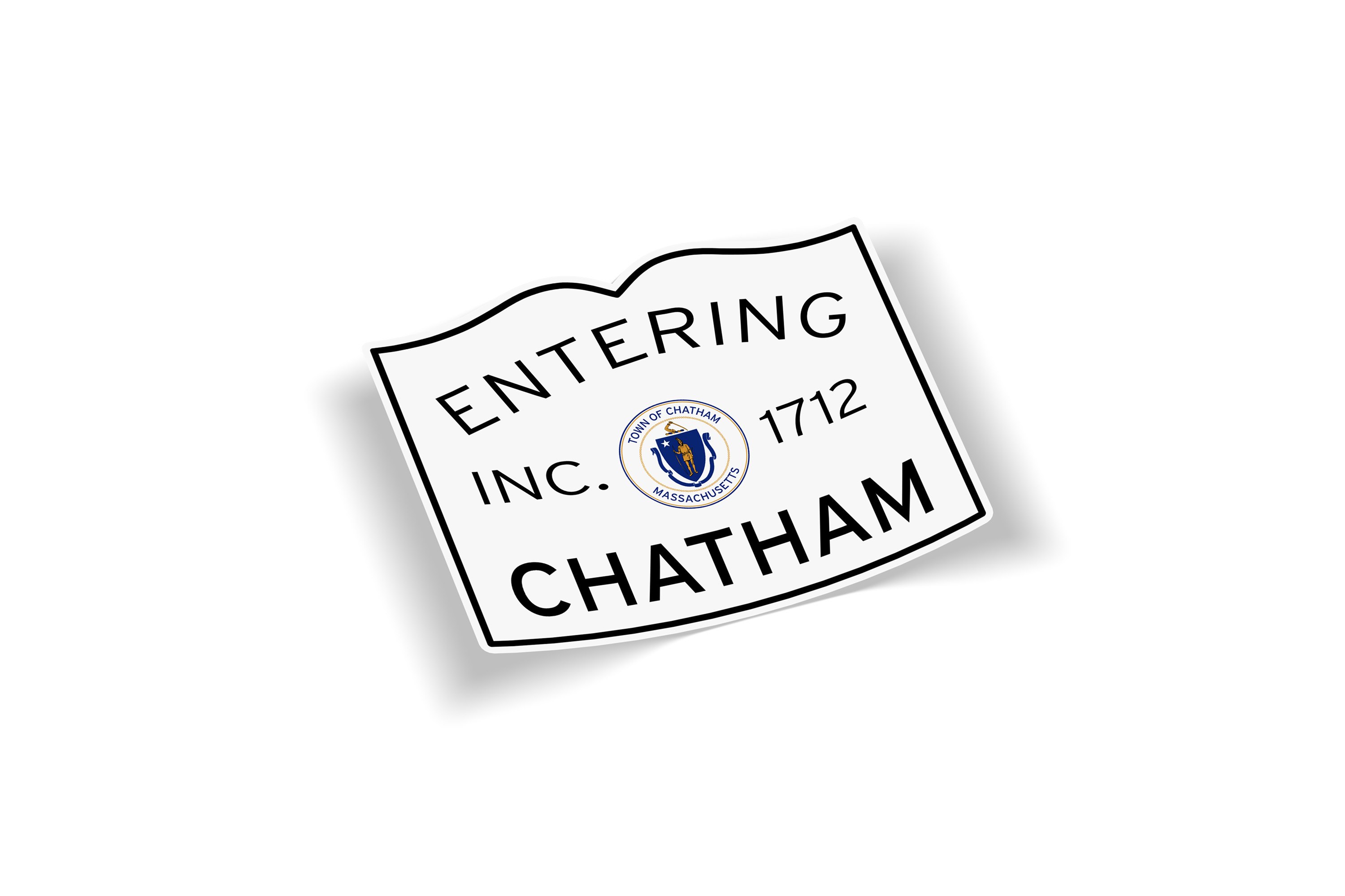 Entering Chatham Sticker