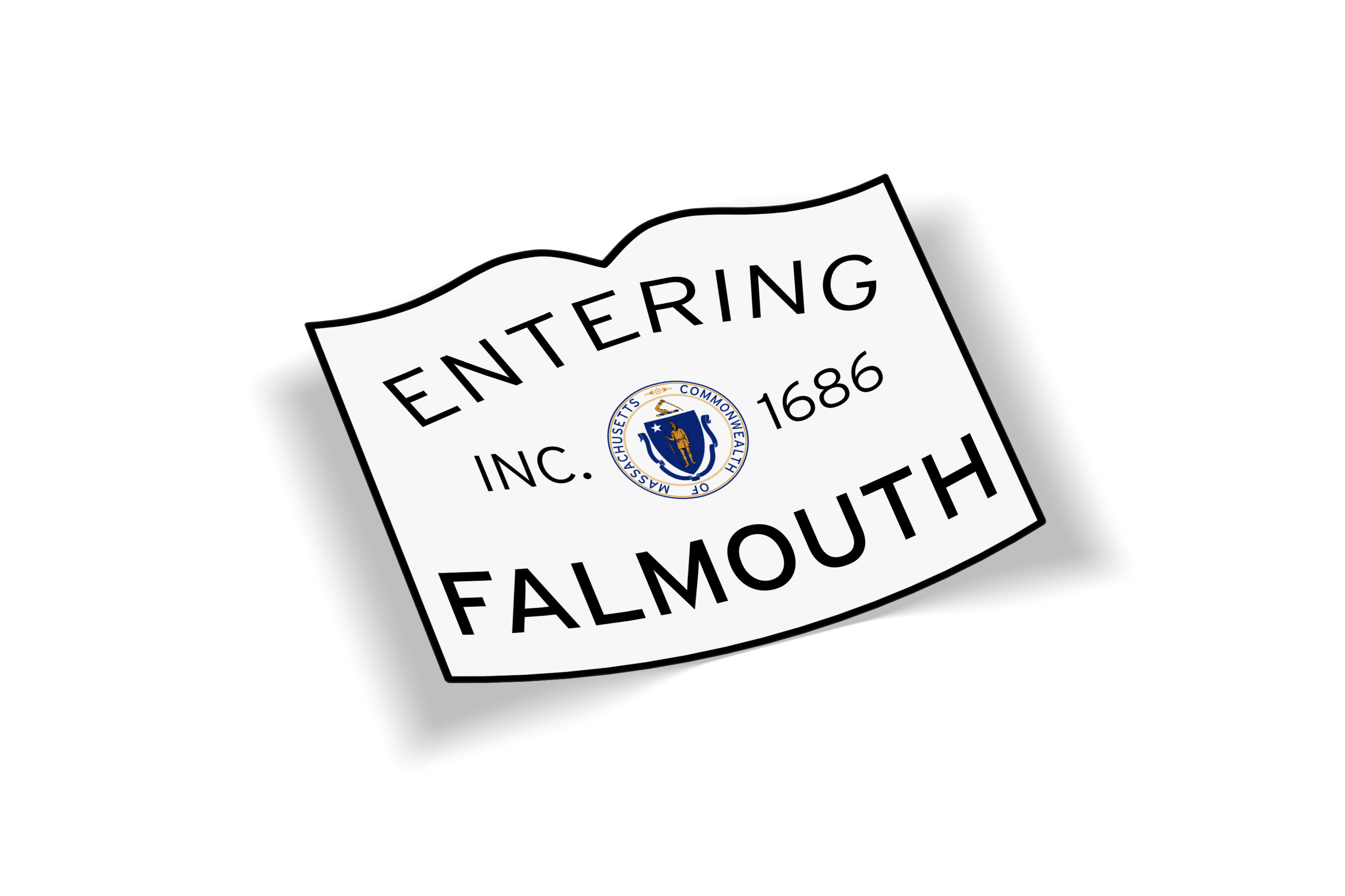 Entering Falmouth Sticker