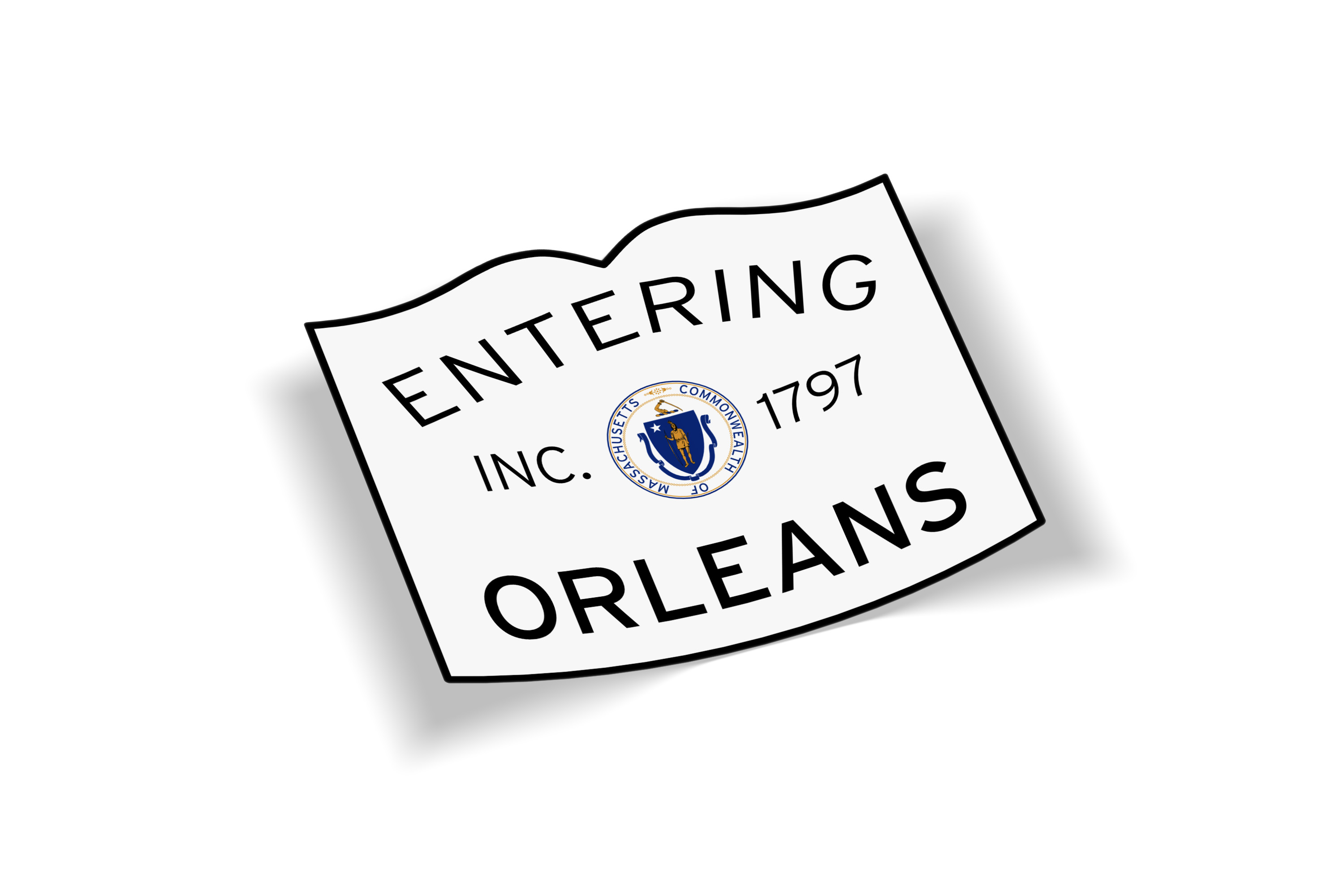 Entering Orleans Sticker