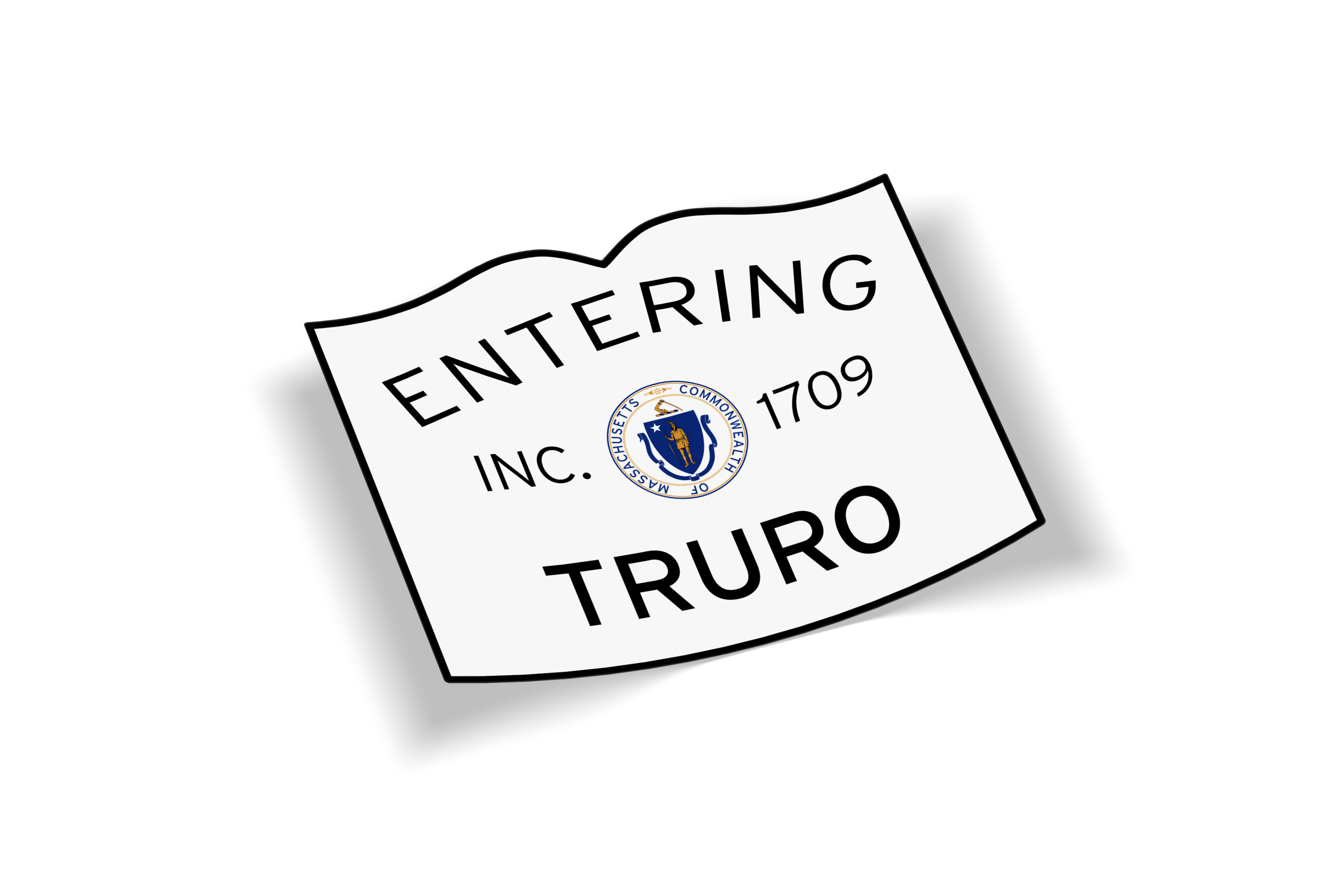 Entering Truro Sticker