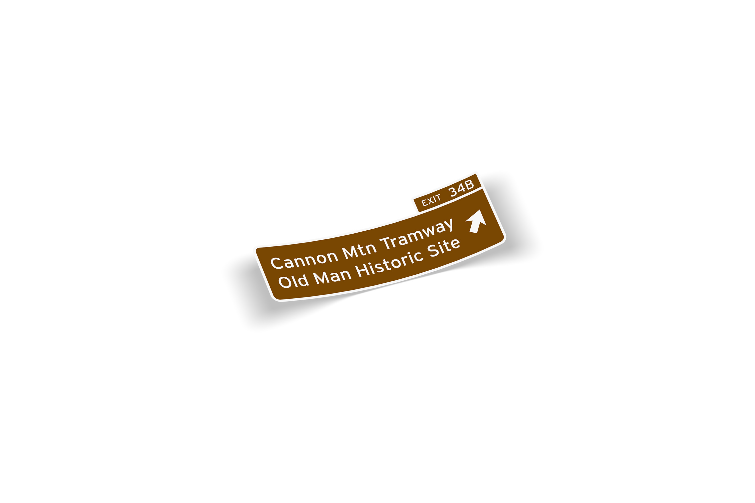 Exit 34B Cannon Mountain Tramway Sticker