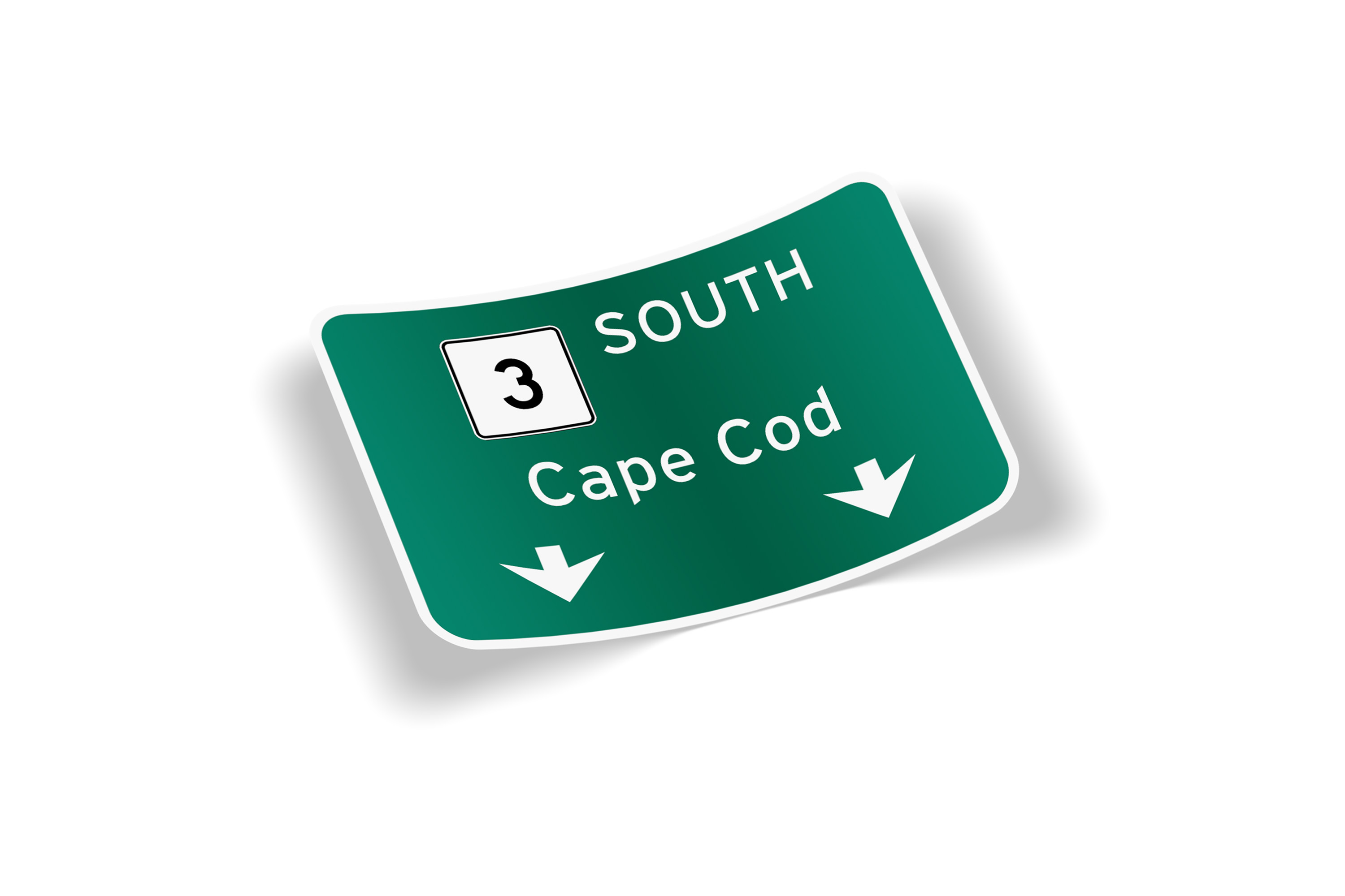 Route 3 South Cape Cod Sticker