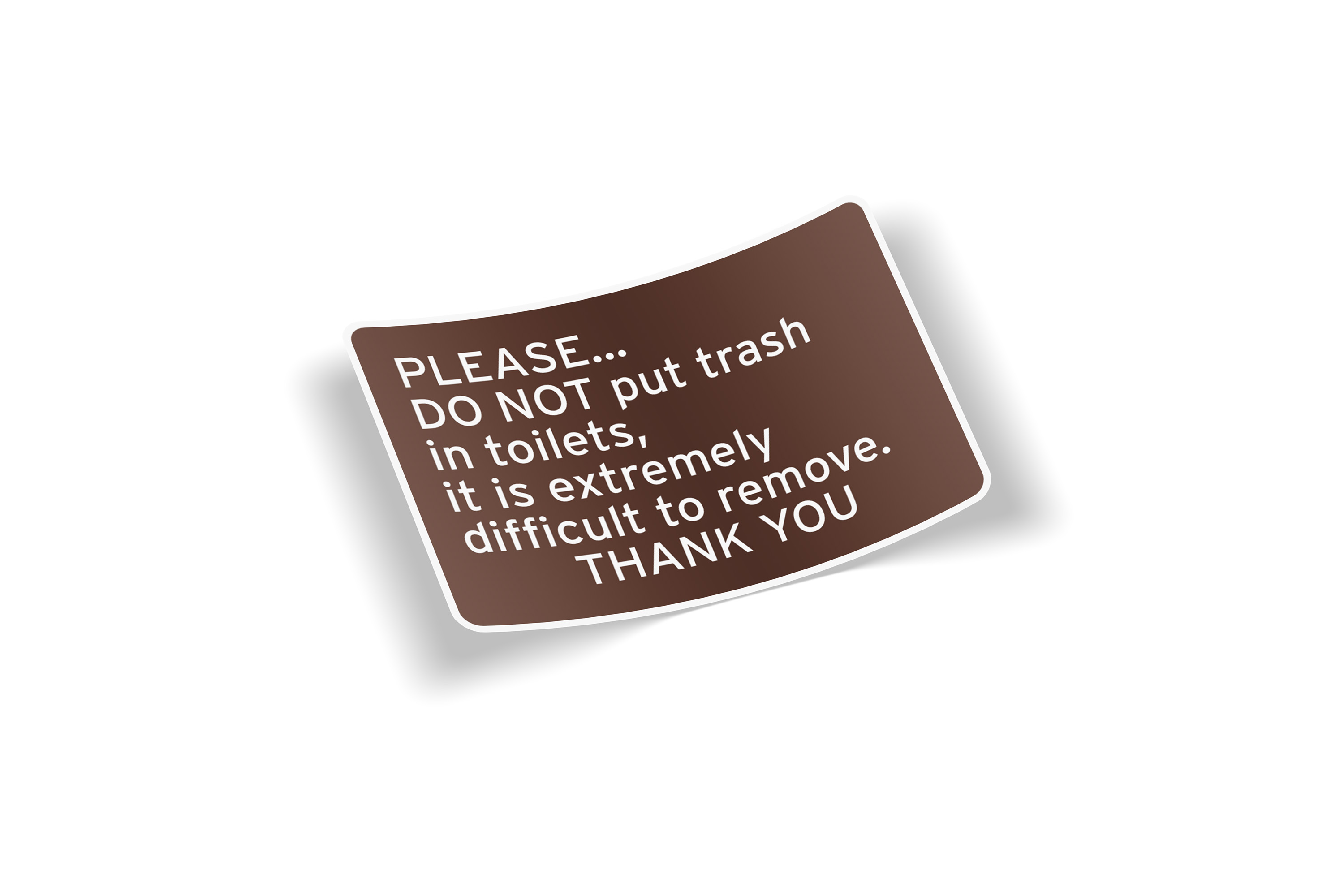National Forest Toilet Trash Sticker