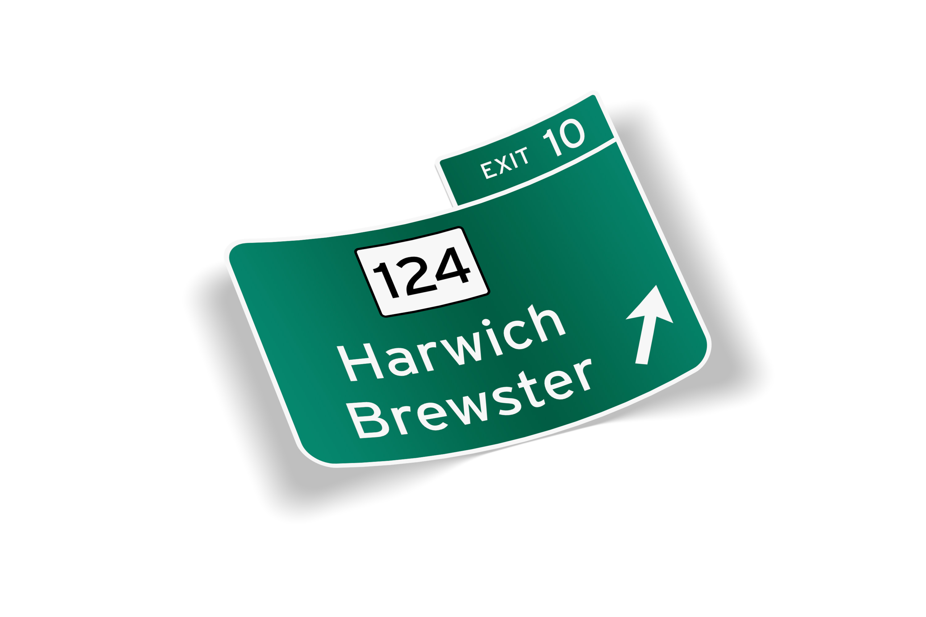 Cape Cod Route 6 Exit 10 Sticker