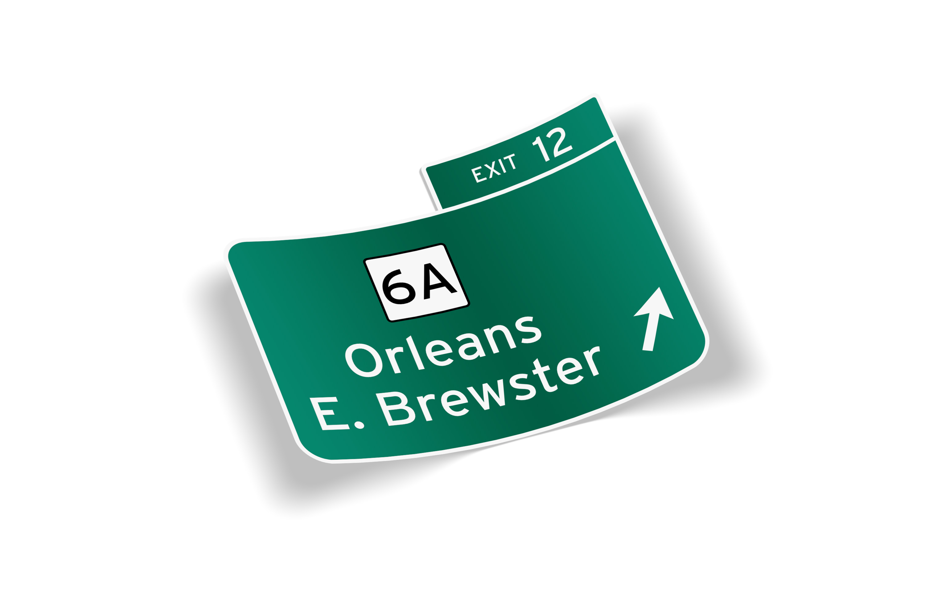 Cape Cod Route 6 Exit 12 Sticker