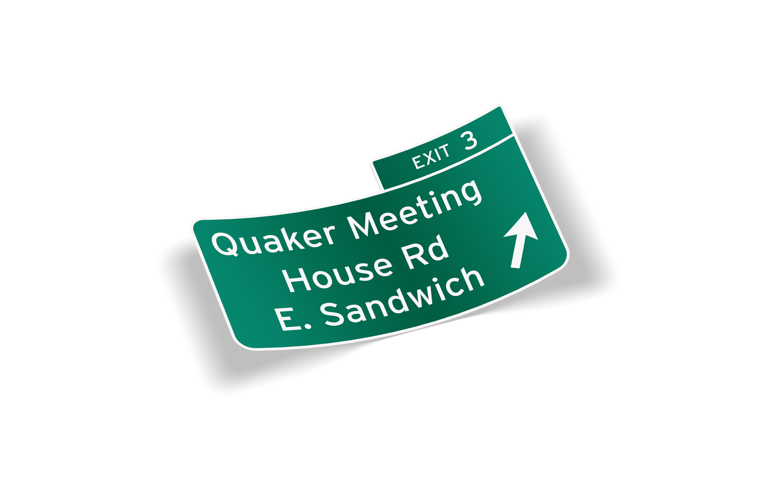 Cape Cod Route 6 Exit 3 Sticker
