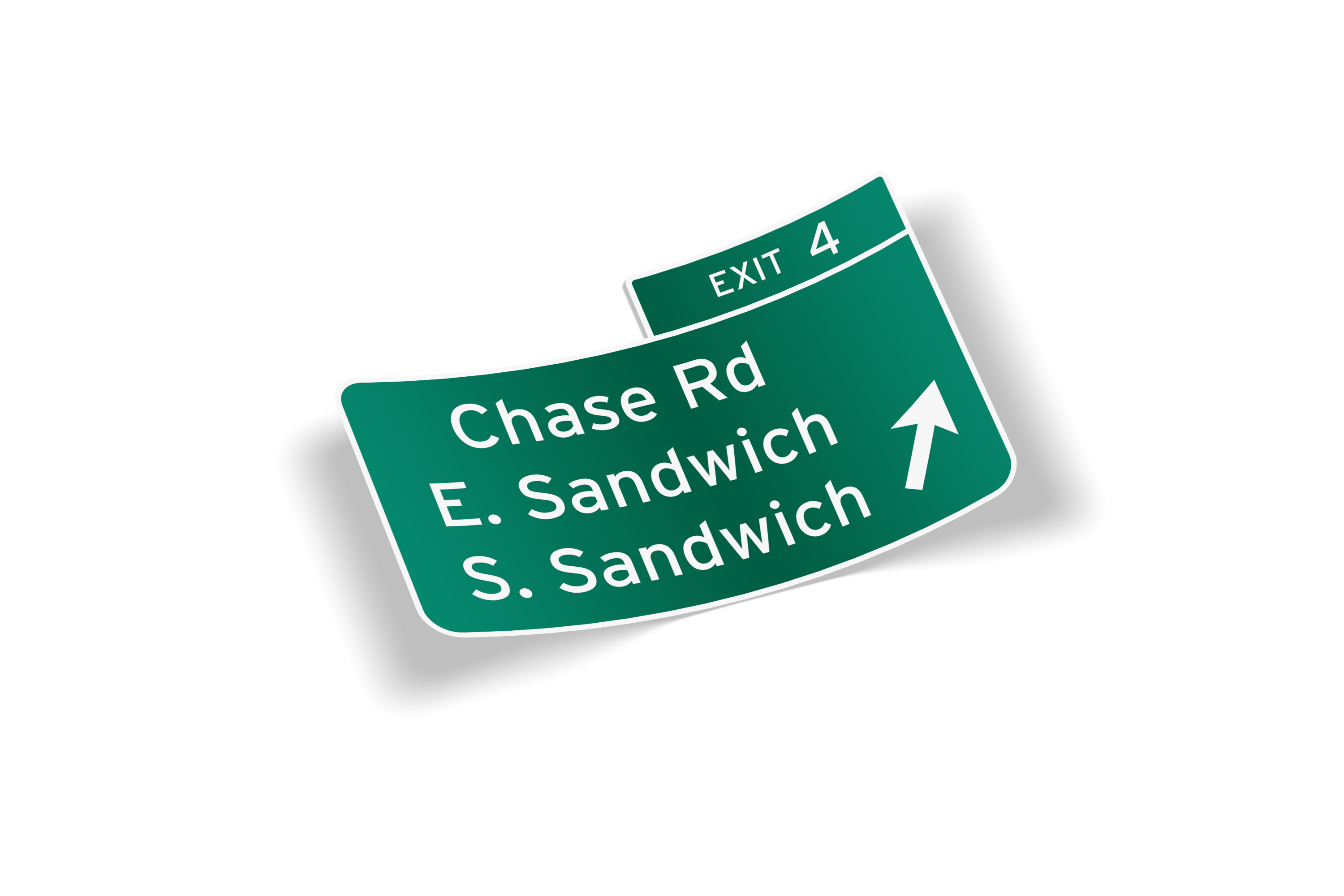 Cape Cod Route 6 Exit 4 Sticker