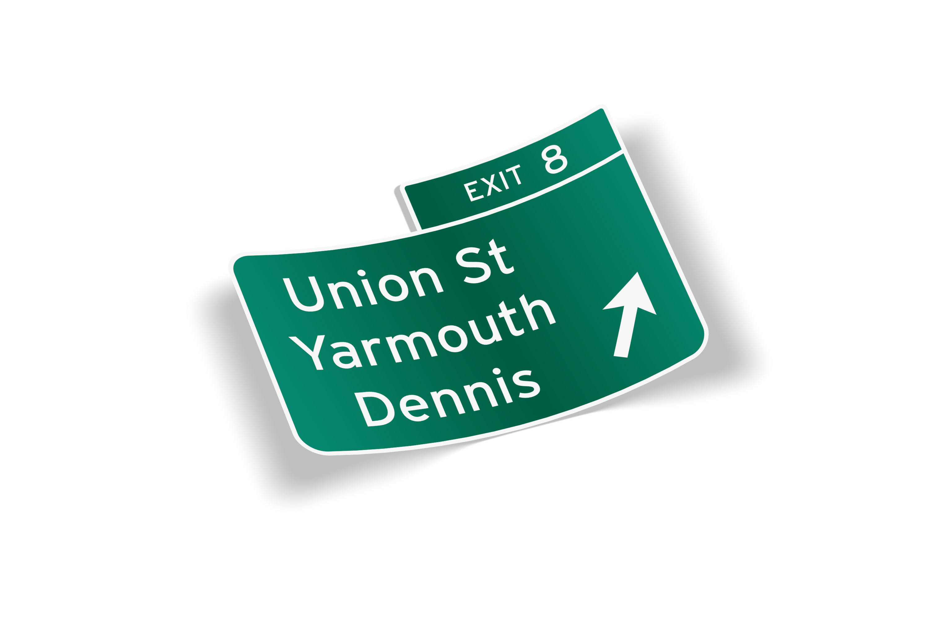 Cape Cod Route 6 Exit 8 Sticker