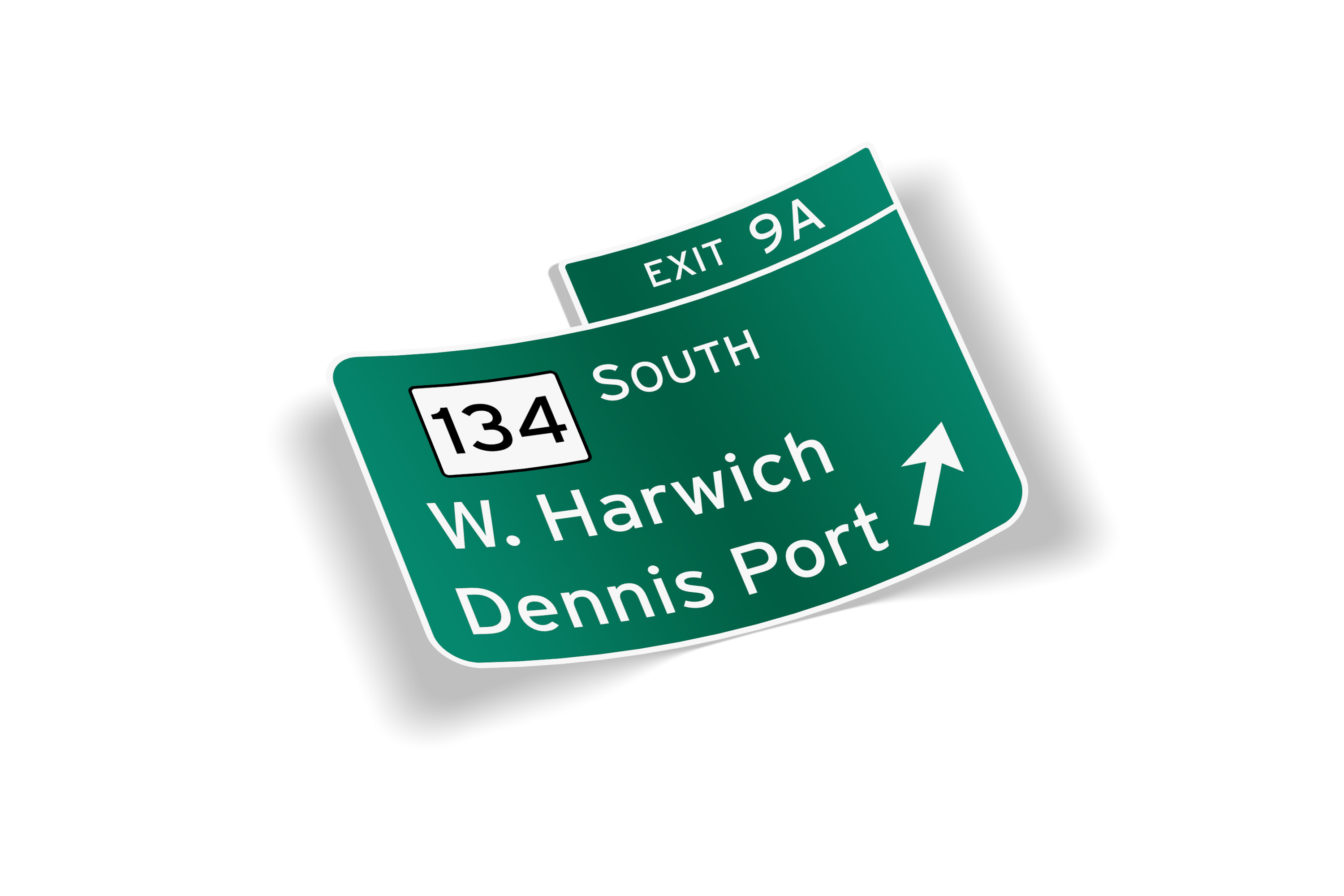 Cape Cod Route 6 Exit 9A Sticker